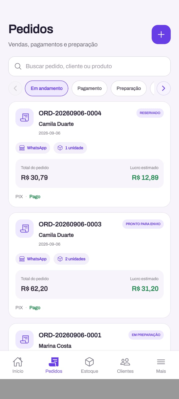 ZEROS Fragrance — Pedidos
